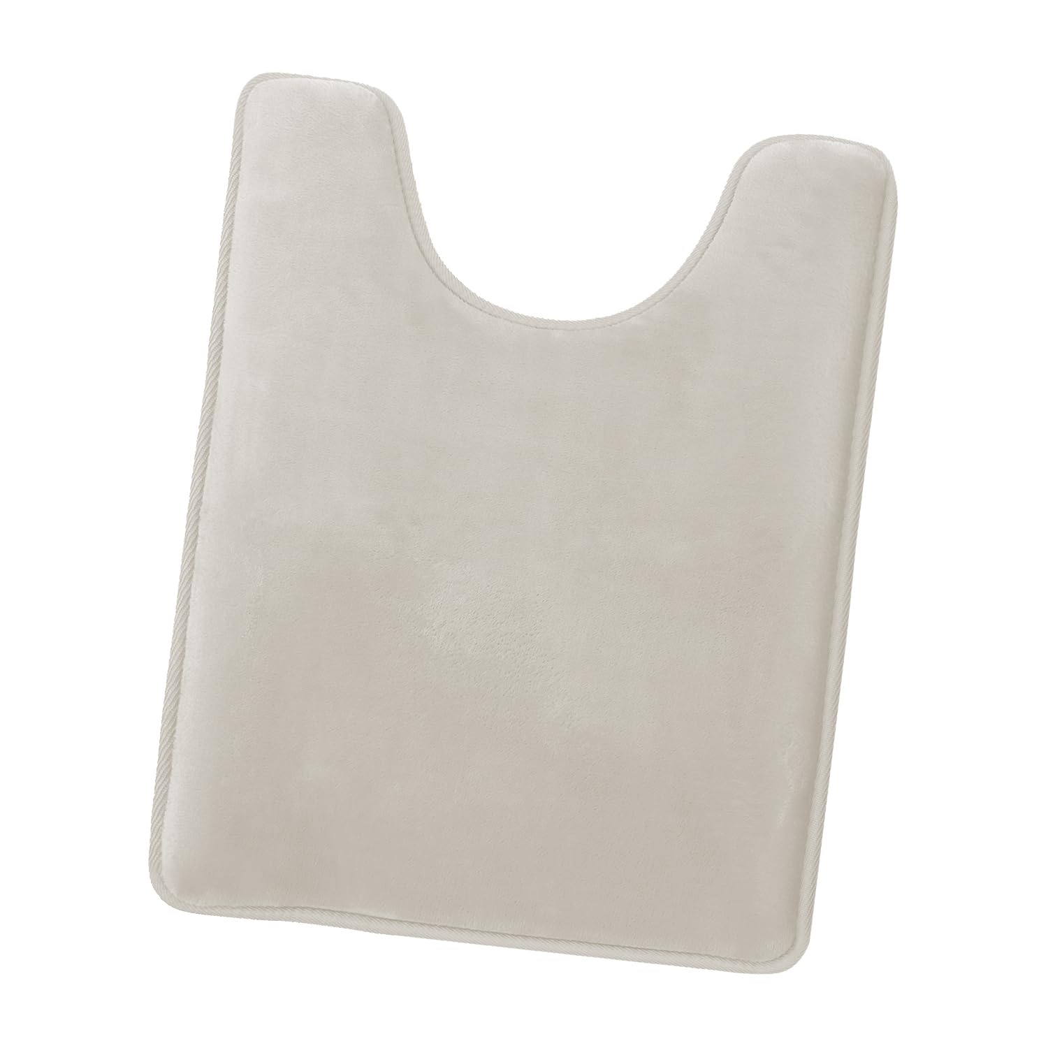 Clara Clark U-Shaped Contour Rug 24" x 19" - Memory Foam Bath Mat, Plush, Cozy, Ultra Soft, Non Slip, Perfect for U-Shaped Toilet Rug, Rugs for Bathroom, Machine Washable, Quick Dry - Blue Heaven