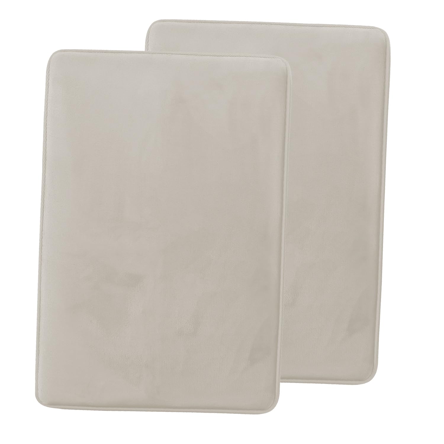 Clara Clark U-Shaped Contour Rug 24" x 19" - Memory Foam Bath Mat, Plush, Cozy, Ultra Soft, Non Slip, Perfect for U-Shaped Toilet Rug, Rugs for Bathroom, Machine Washable, Quick Dry - Blue Heaven