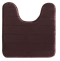 Memory Foam Toilet Bathroom Mat, Soft and Comfortable U-Shaped, Thick Water Absorption Non-Slip and Machine Wash and Easier to Dry for Bath Commode 20 X 24 Inches Contour Rug (Burgundy)