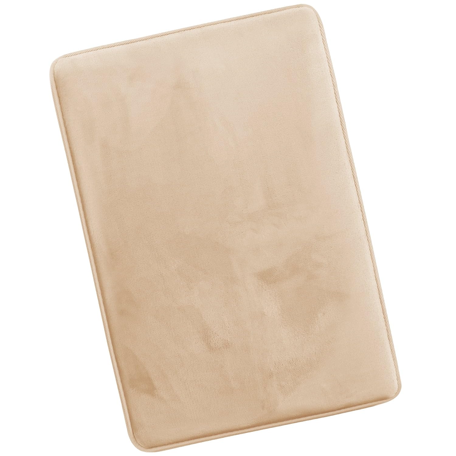 Nestl 1 Contour Bath Rug, Absorbent Memory Foam Bath Mat Bathroom Rug, Gray, 24"x20"