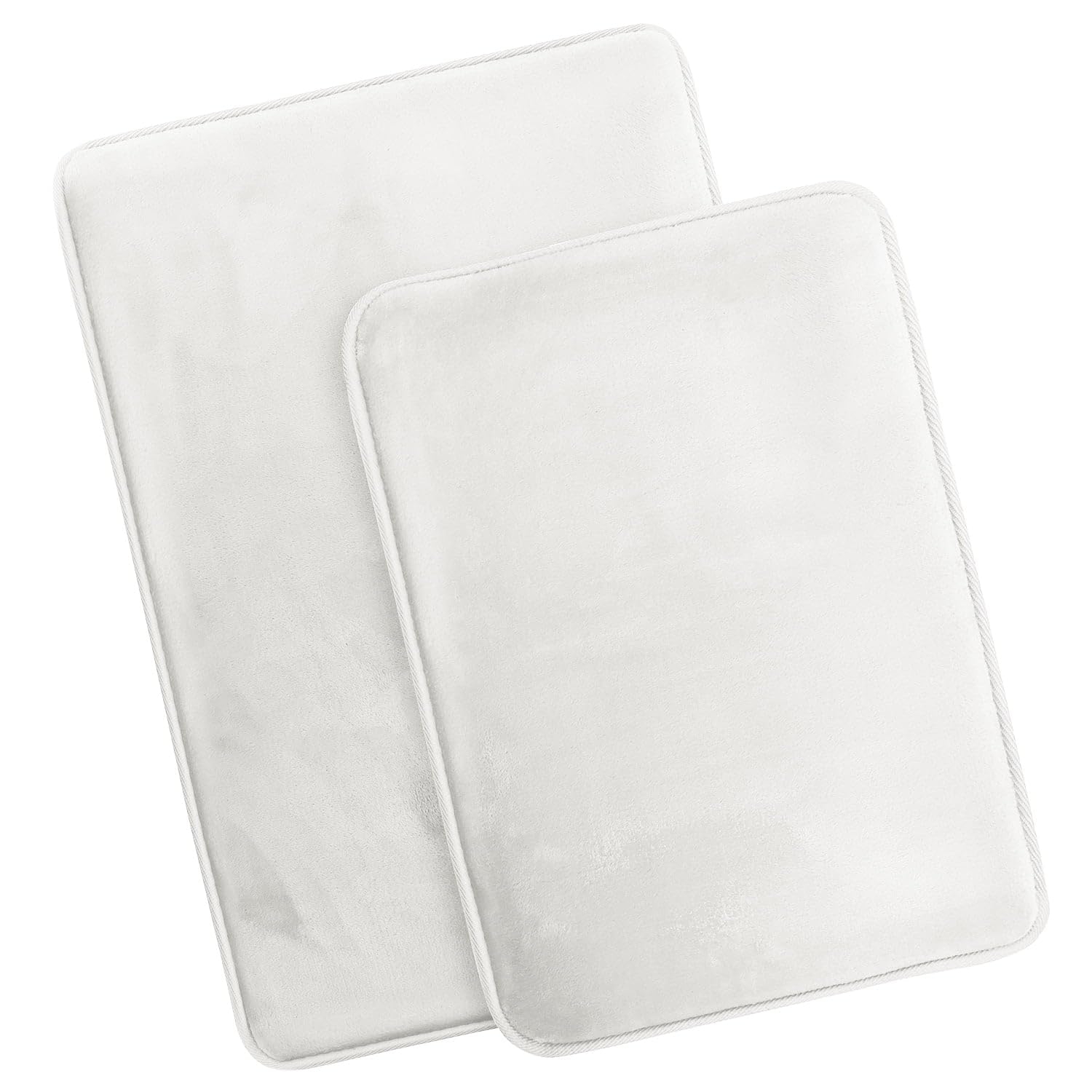 Nestl 1 Contour Bath Rug, Absorbent Memory Foam Bath Mat Bathroom Rug, Gray, 24"x20"
