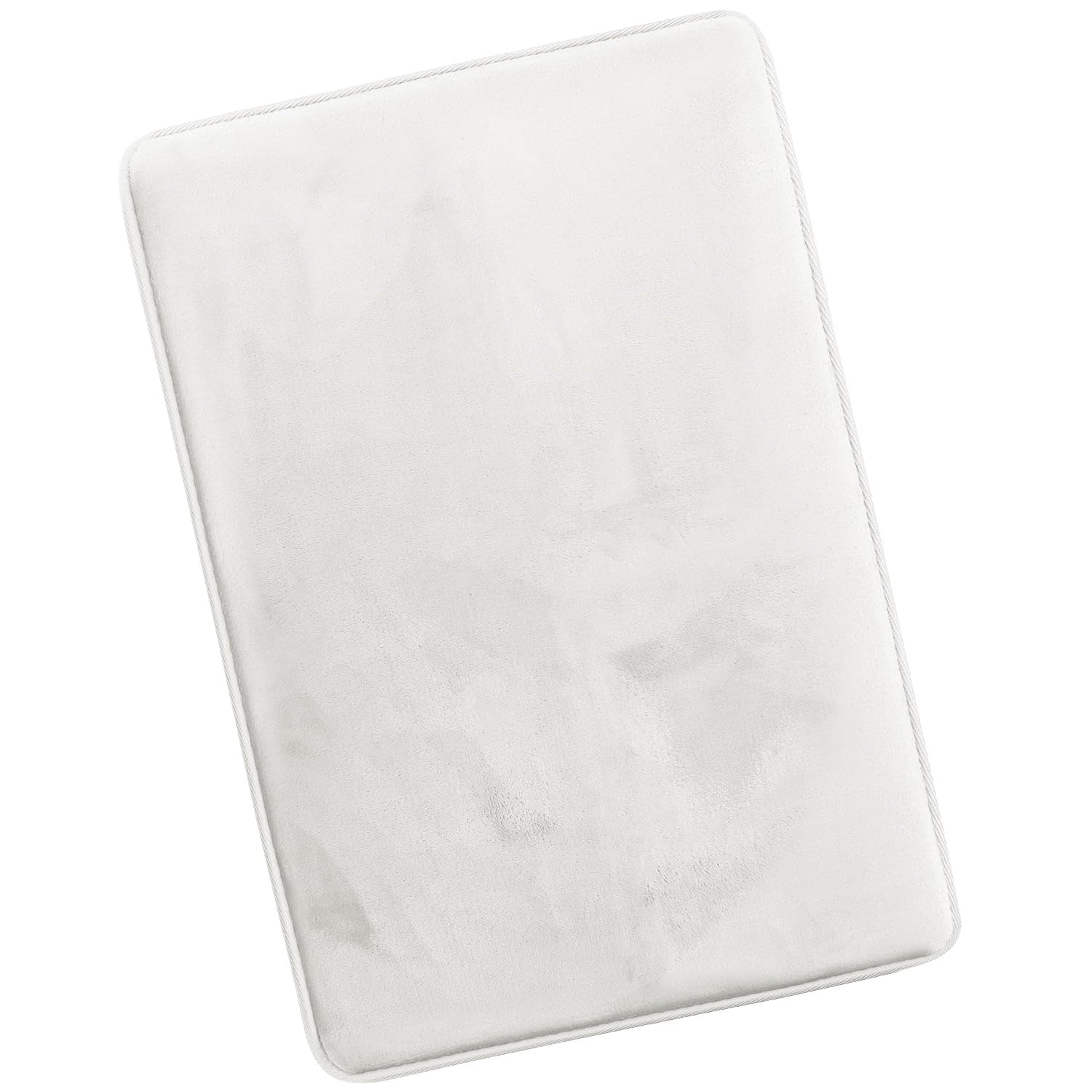 Nestl 1 Contour Bath Rug, Absorbent Memory Foam Bath Mat Bathroom Rug, Gray, 24"x20"
