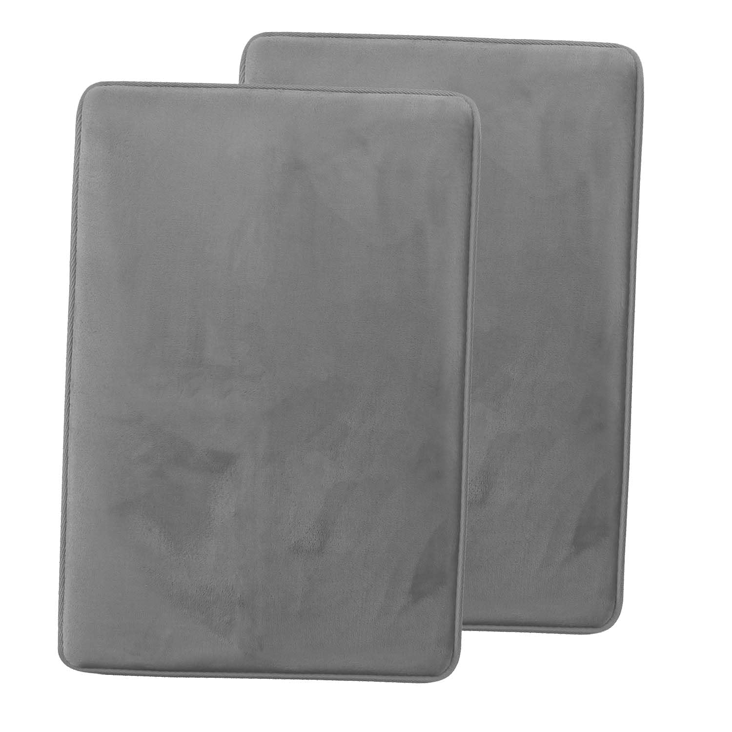 Clara Clark U-Shaped Contour Rug 24" x 19" - Memory Foam Bath Mat, Plush, Cozy, Ultra Soft, Non Slip, Perfect for U-Shaped Toilet Rug, Rugs for Bathroom, Machine Washable, Quick Dry - Blue Heaven
