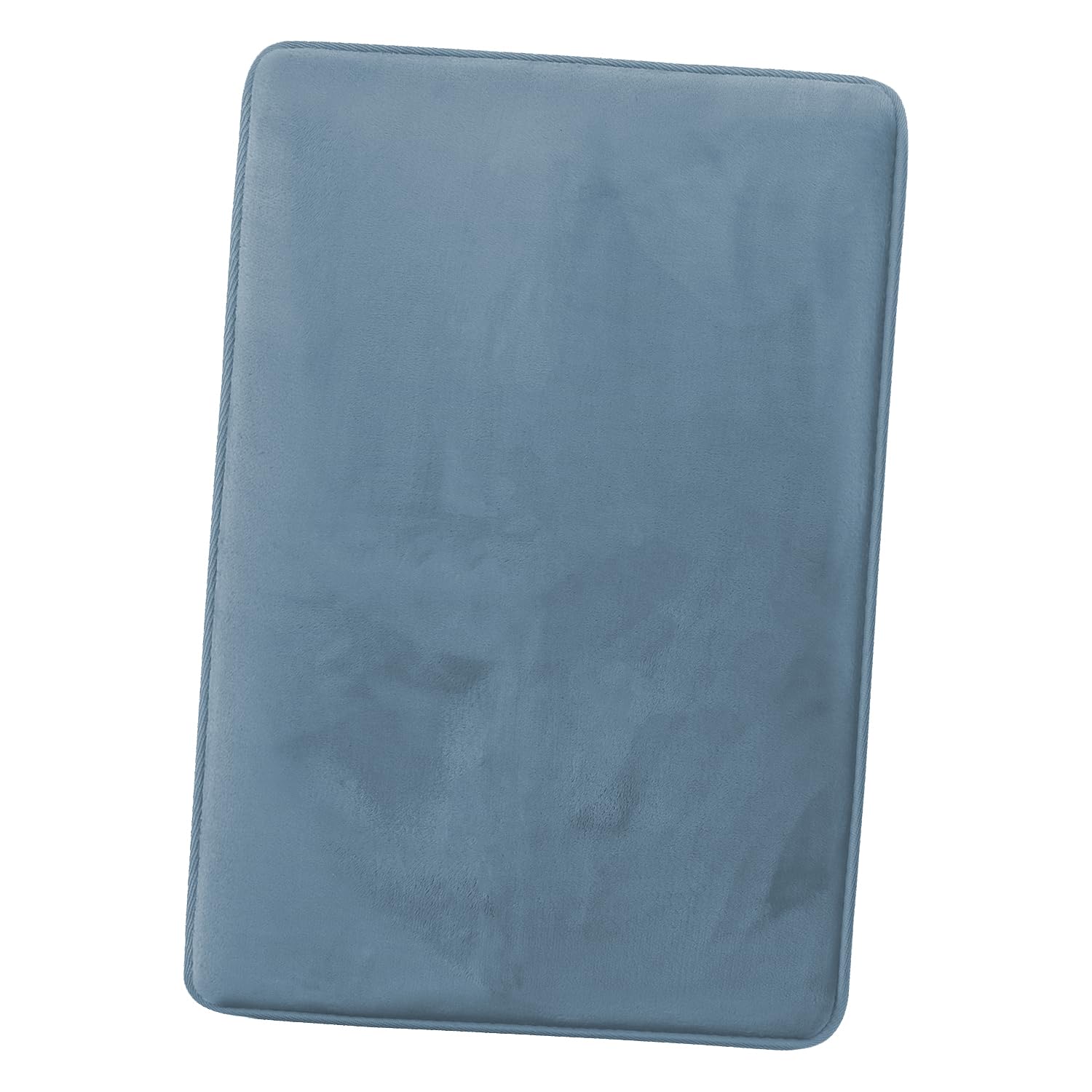 Clara Clark U-Shaped Contour Rug 24" x 19" - Memory Foam Bath Mat, Plush, Cozy, Ultra Soft, Non Slip, Perfect for U-Shaped Toilet Rug, Rugs for Bathroom, Machine Washable, Quick Dry - Blue Heaven