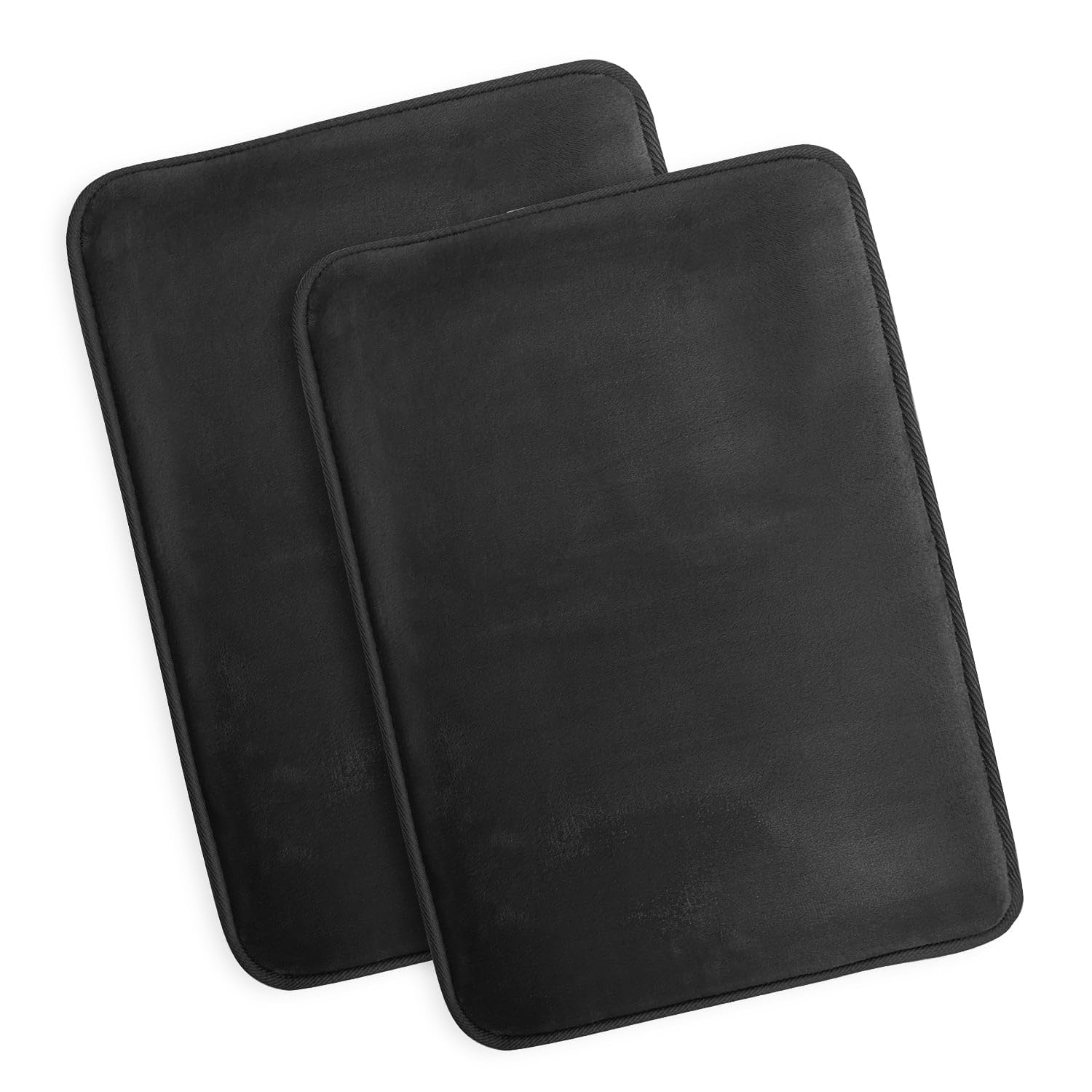 Nestl 1 Contour Bath Rug, Absorbent Memory Foam Bath Mat Bathroom Rug, Gray, 24"x20"