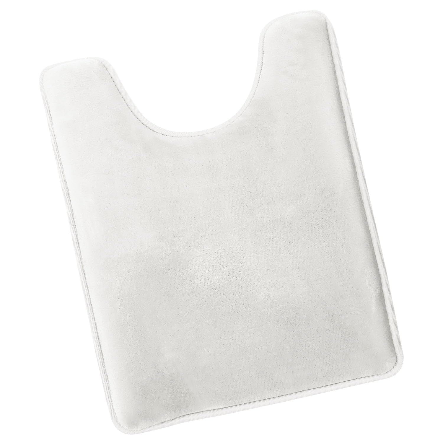 Nestl 1 Contour Bath Rug, Absorbent Memory Foam Bath Mat Bathroom Rug, Gray, 24"x20"