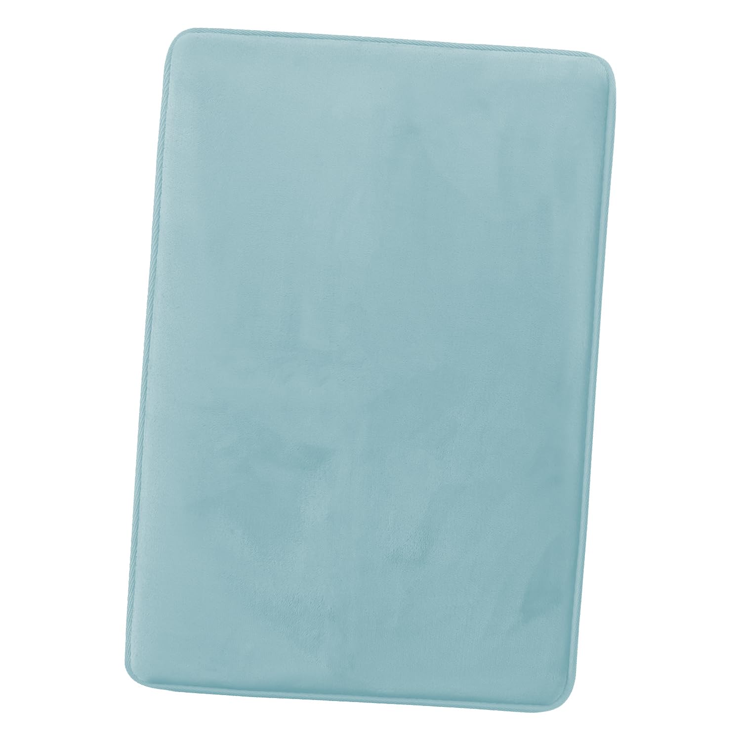 Clara Clark U-Shaped Contour Rug 24" x 19" - Memory Foam Bath Mat, Plush, Cozy, Ultra Soft, Non Slip, Perfect for U-Shaped Toilet Rug, Rugs for Bathroom, Machine Washable, Quick Dry - Blue Heaven