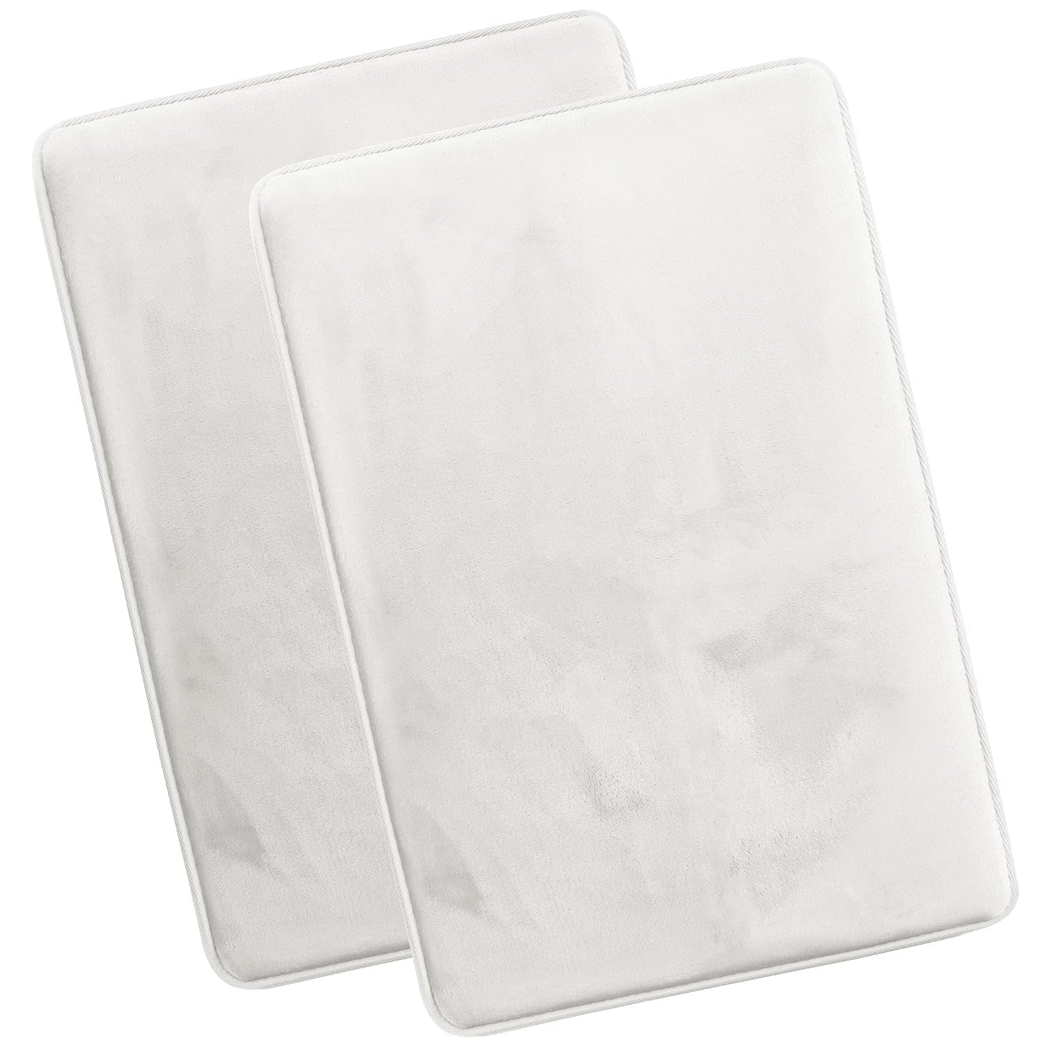 Nestl 1 Contour Bath Rug, Absorbent Memory Foam Bath Mat Bathroom Rug, Gray, 24"x20"