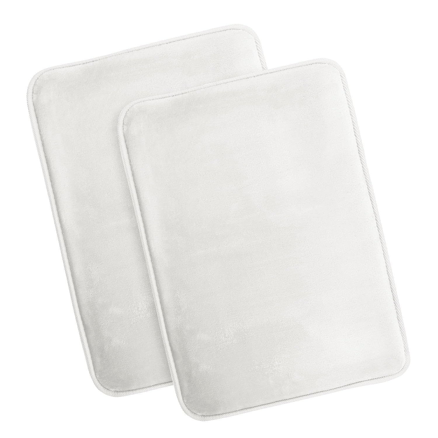 Nestl 1 Contour Bath Rug, Absorbent Memory Foam Bath Mat Bathroom Rug, Gray, 24"x20"
