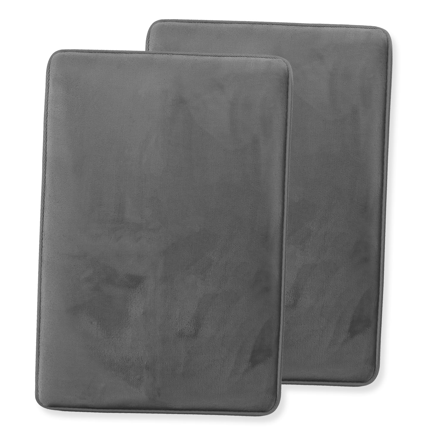Clara Clark U-Shaped Contour Rug 24" x 19" - Memory Foam Bath Mat, Plush, Cozy, Ultra Soft, Non Slip, Perfect for U-Shaped Toilet Rug, Rugs for Bathroom, Machine Washable, Quick Dry - Blue Heaven