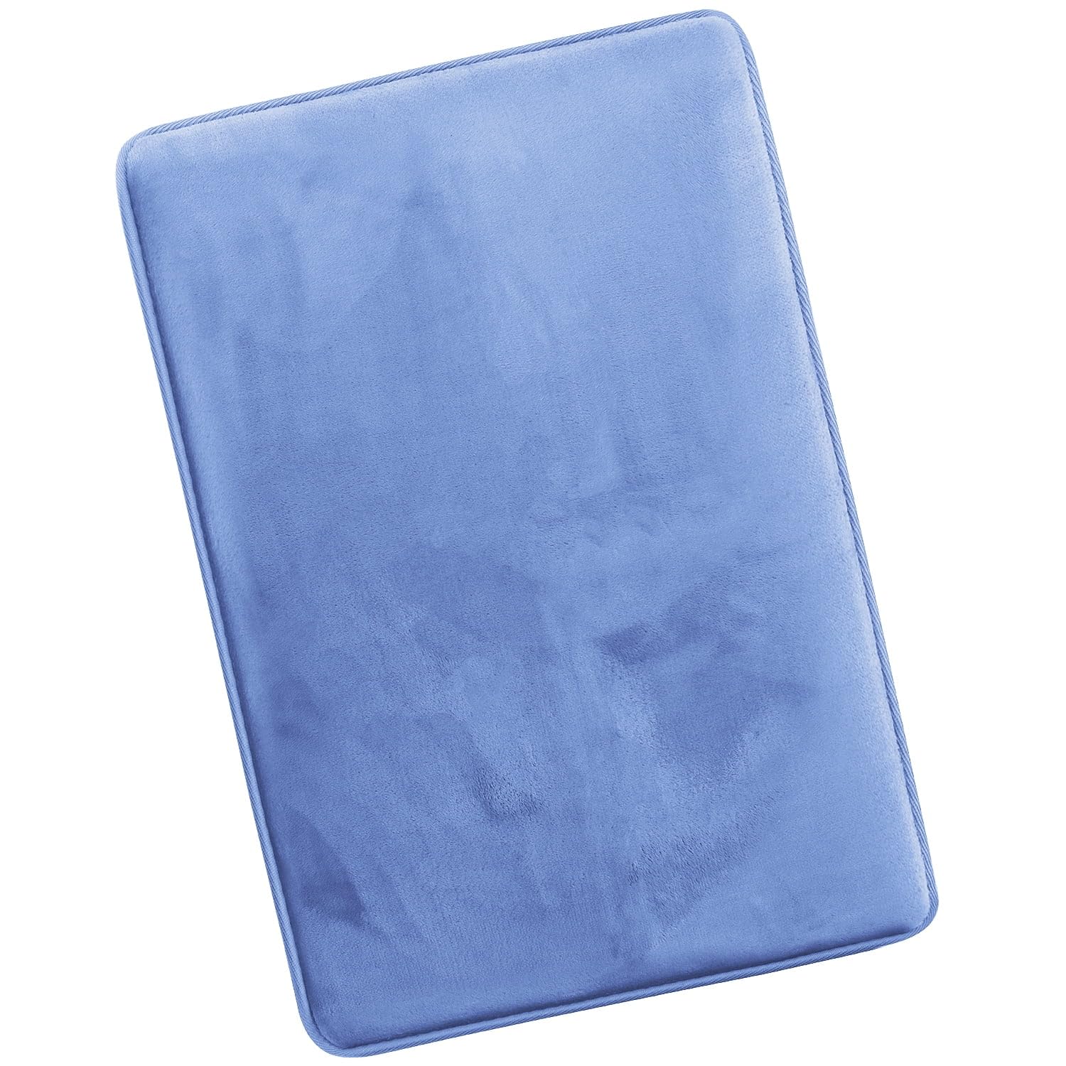 Nestl 1 Contour Bath Rug, Absorbent Memory Foam Bath Mat Bathroom Rug, Gray, 24"x20"