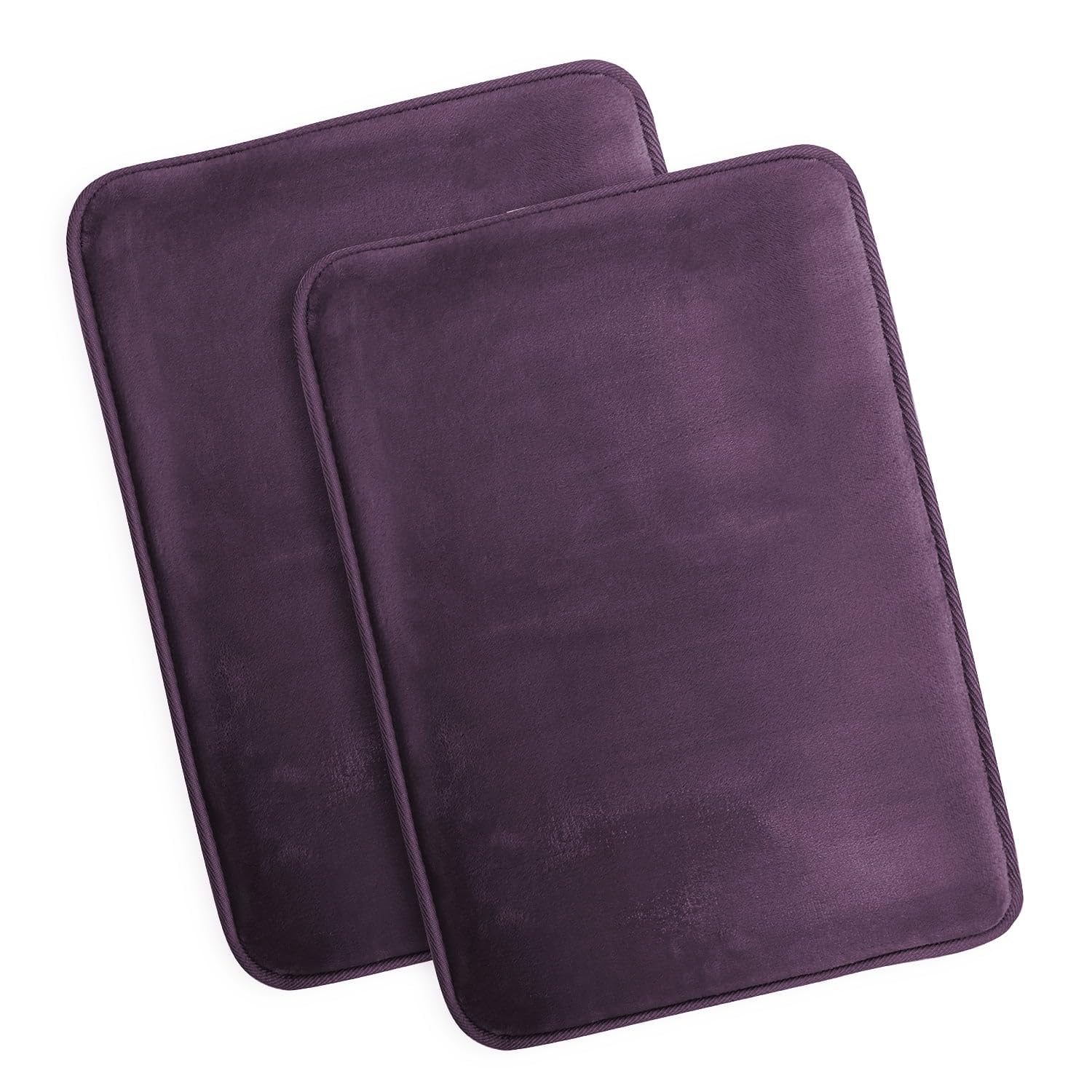 Nestl 1 Contour Bath Rug, Absorbent Memory Foam Bath Mat Bathroom Rug, Gray, 24"x20"