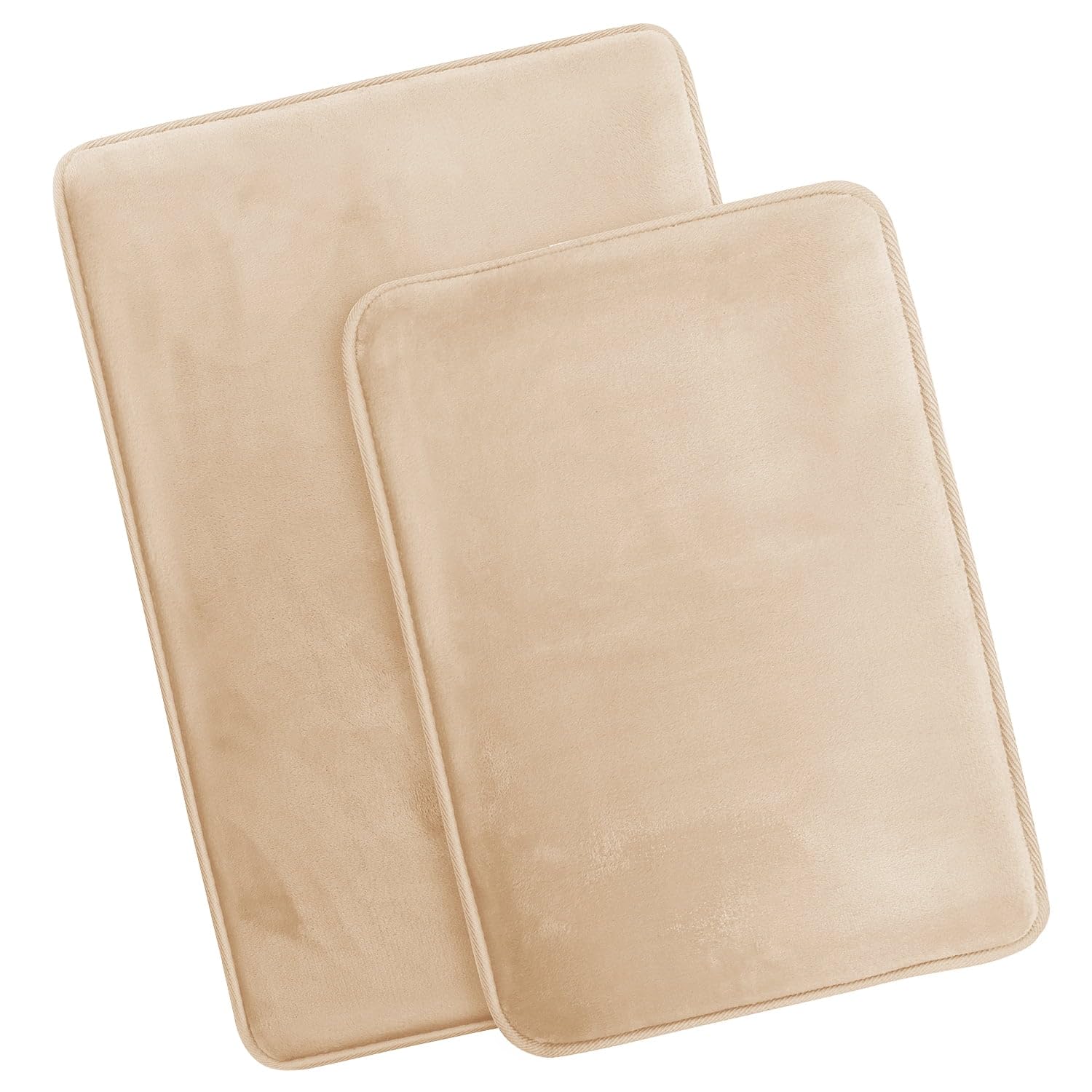 Nestl 1 Contour Bath Rug, Absorbent Memory Foam Bath Mat Bathroom Rug, Gray, 24"x20"