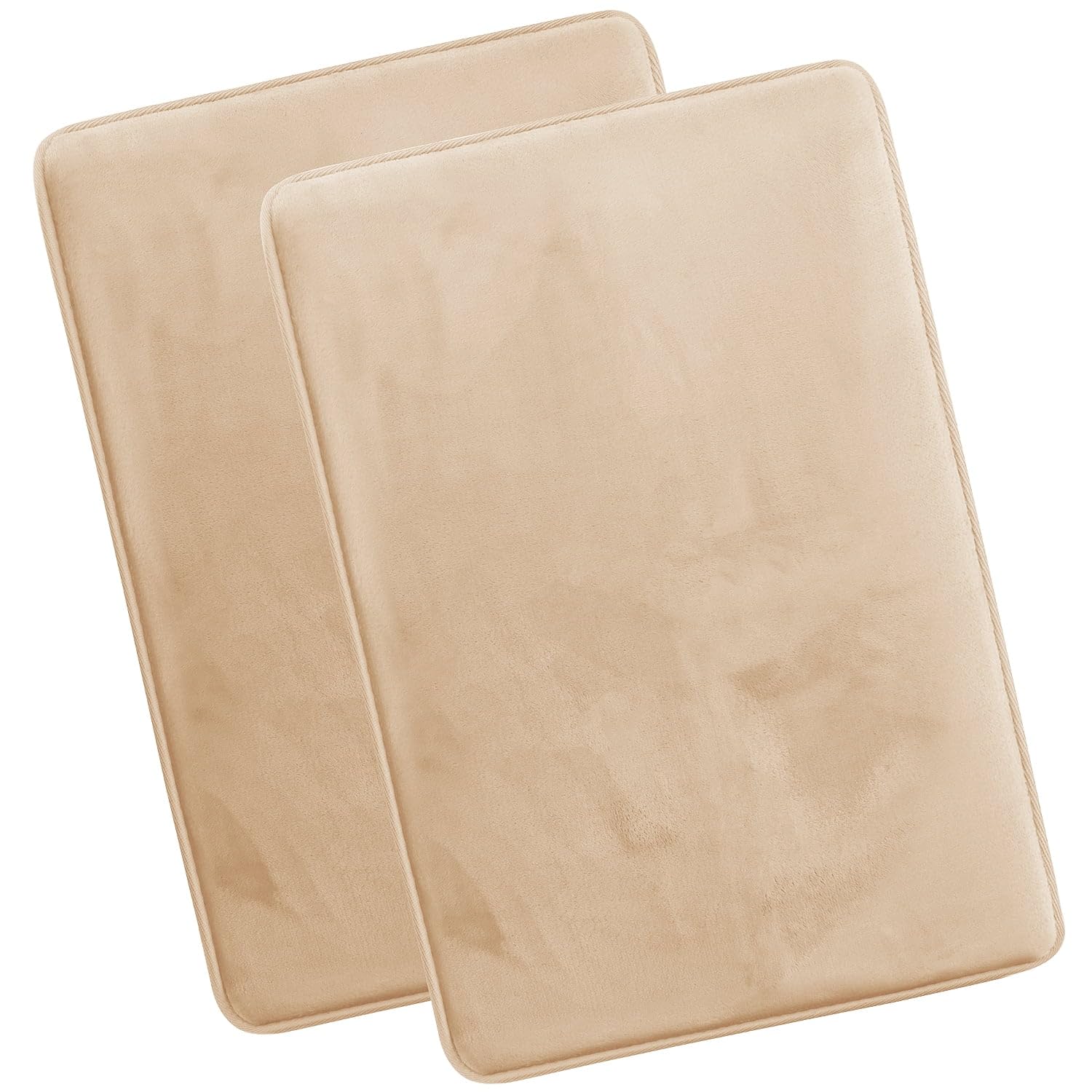 Nestl 1 Contour Bath Rug, Absorbent Memory Foam Bath Mat Bathroom Rug, Gray, 24"x20"