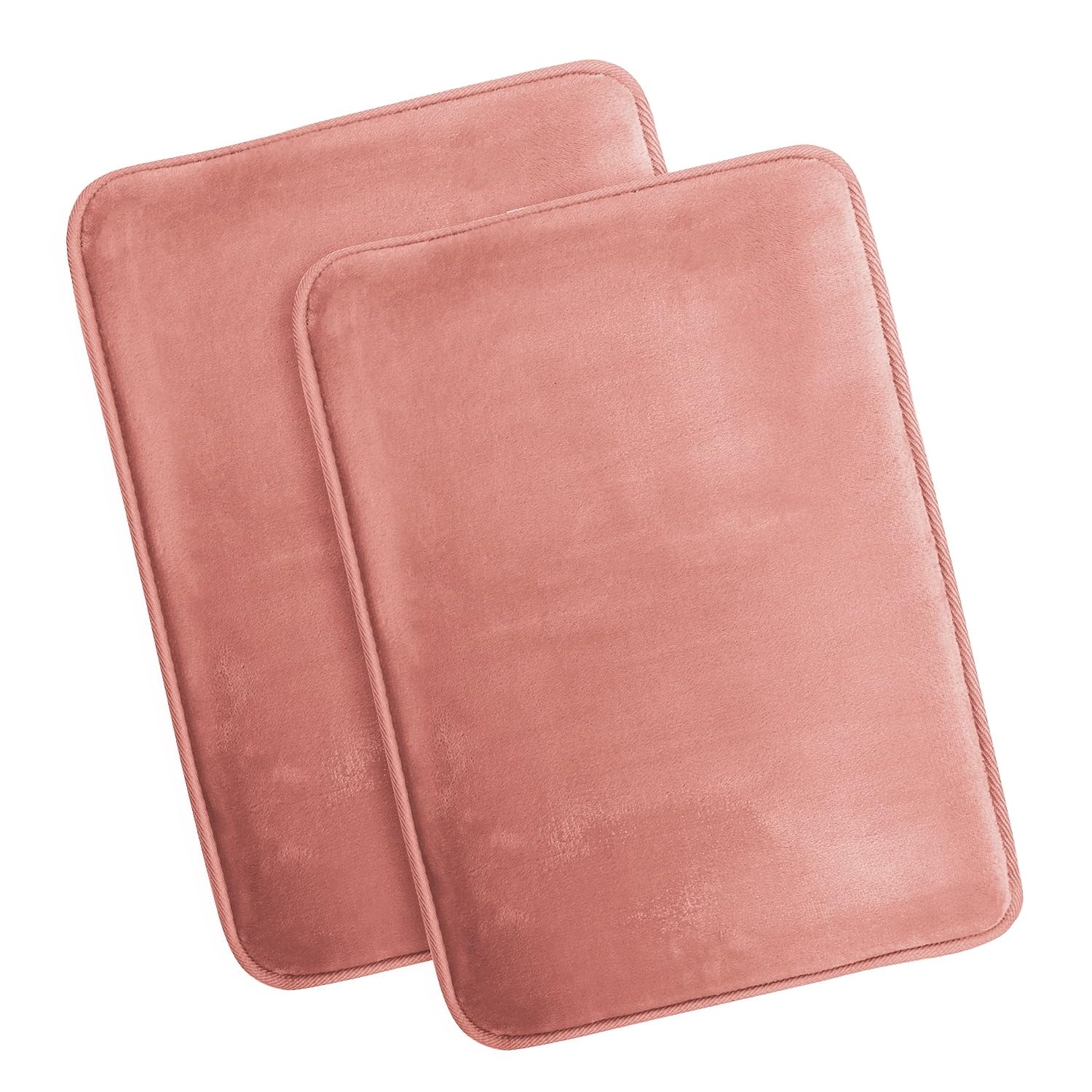 Nestl 1 Contour Bath Rug, Absorbent Memory Foam Bath Mat Bathroom Rug, Gray, 24"x20"
