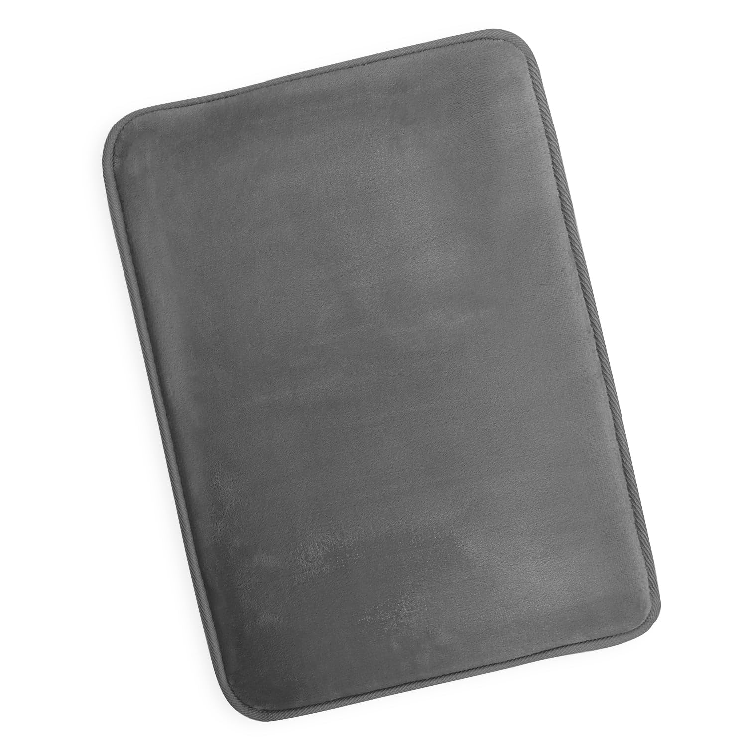 Nestl 1 Contour Bath Rug, Absorbent Memory Foam Bath Mat Bathroom Rug, Gray, 24"x20"