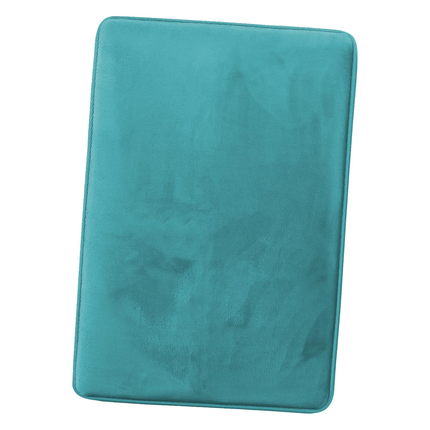 Clara Clark U-Shaped Contour Rug 24" x 19" - Memory Foam Bath Mat, Plush, Cozy, Ultra Soft, Non Slip, Perfect for U-Shaped Toilet Rug, Rugs for Bathroom, Machine Washable, Quick Dry - Blue Heaven