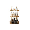 Akinbas 3 Tier Bathroom Organizer Countertop Makeup Perfume Tray Skincare Organizer for Bathroom Dresser Vanity (Grey)