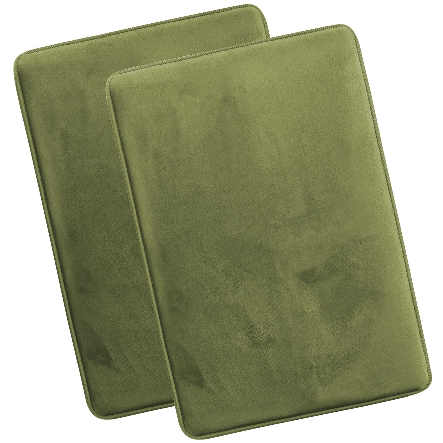 Nestl 1 Contour Bath Rug, Absorbent Memory Foam Bath Mat Bathroom Rug, Gray, 24"x20"