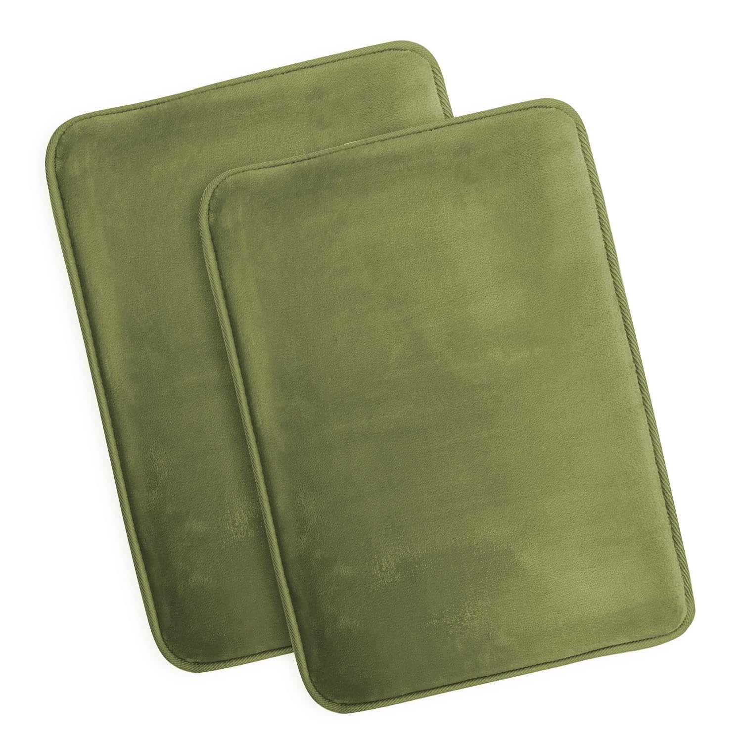 Nestl 1 Contour Bath Rug, Absorbent Memory Foam Bath Mat Bathroom Rug, Gray, 24"x20"