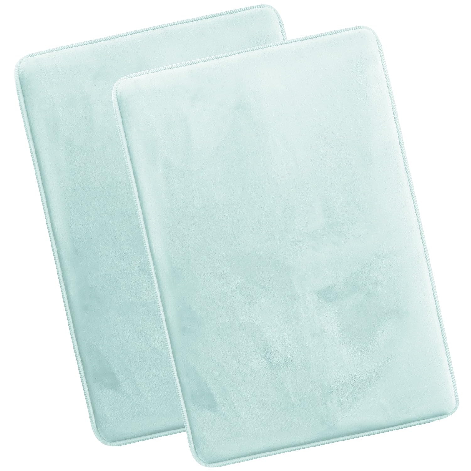Nestl 1 Contour Bath Rug, Absorbent Memory Foam Bath Mat Bathroom Rug, Gray, 24"x20"