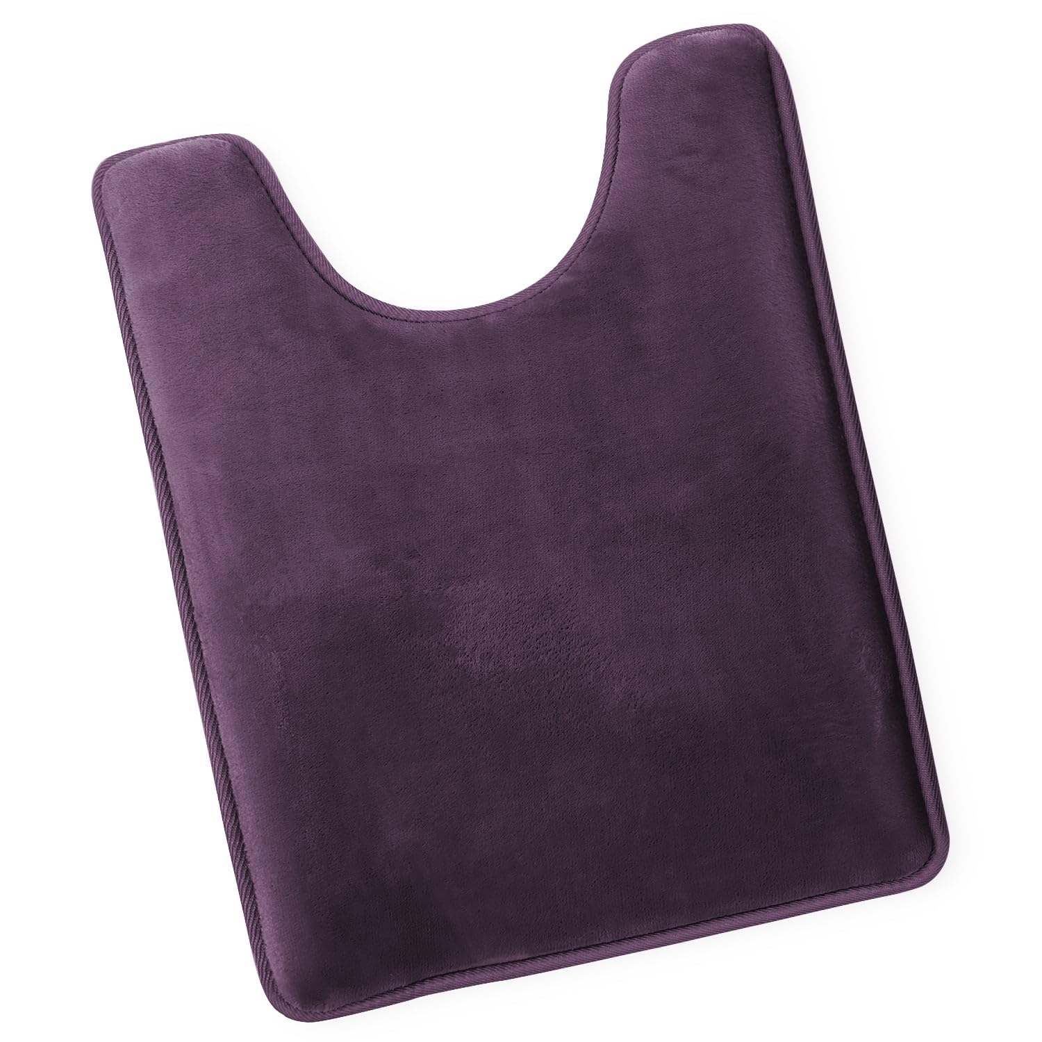 Nestl 1 Contour Bath Rug, Absorbent Memory Foam Bath Mat Bathroom Rug, Gray, 24"x20"