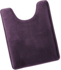 Clara Clark Bathroom Contour Rug, Ultra Soft Non Slip and Cozy, Velvet Memory Foam Toilet U-Shaped Bath Mat