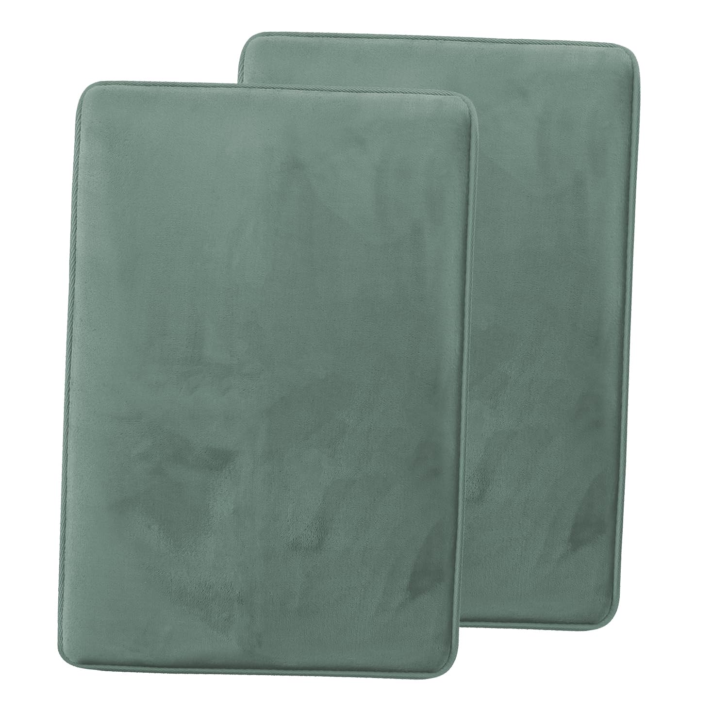 Clara Clark U-Shaped Contour Rug 24" x 19" - Memory Foam Bath Mat, Plush, Cozy, Ultra Soft, Non Slip, Perfect for U-Shaped Toilet Rug, Rugs for Bathroom, Machine Washable, Quick Dry - Blue Heaven