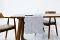 Linen Embroidered Table Runner 72 Inch