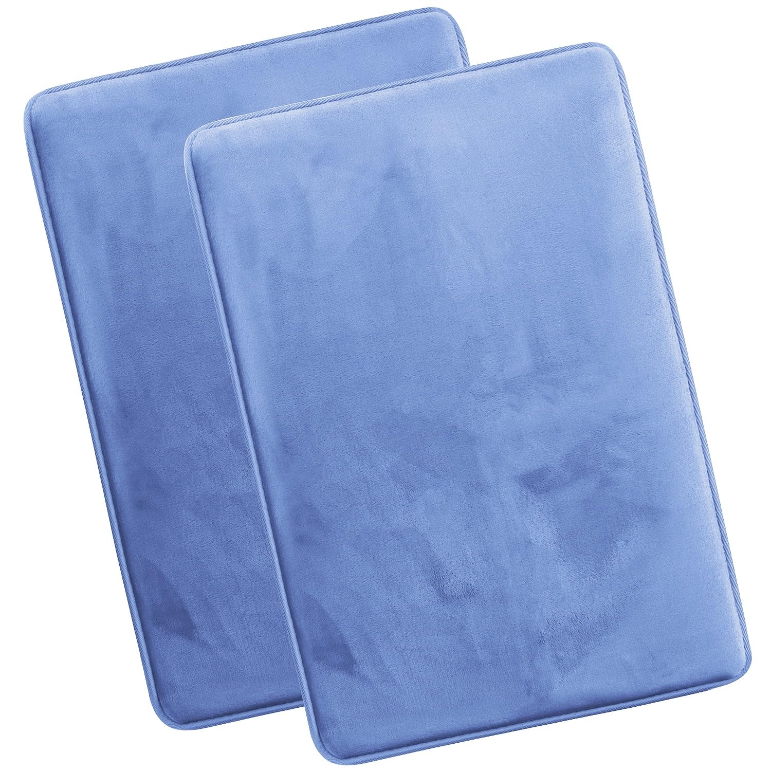 Nestl 1 Contour Bath Rug, Absorbent Memory Foam Bath Mat Bathroom Rug, Gray, 24"x20"