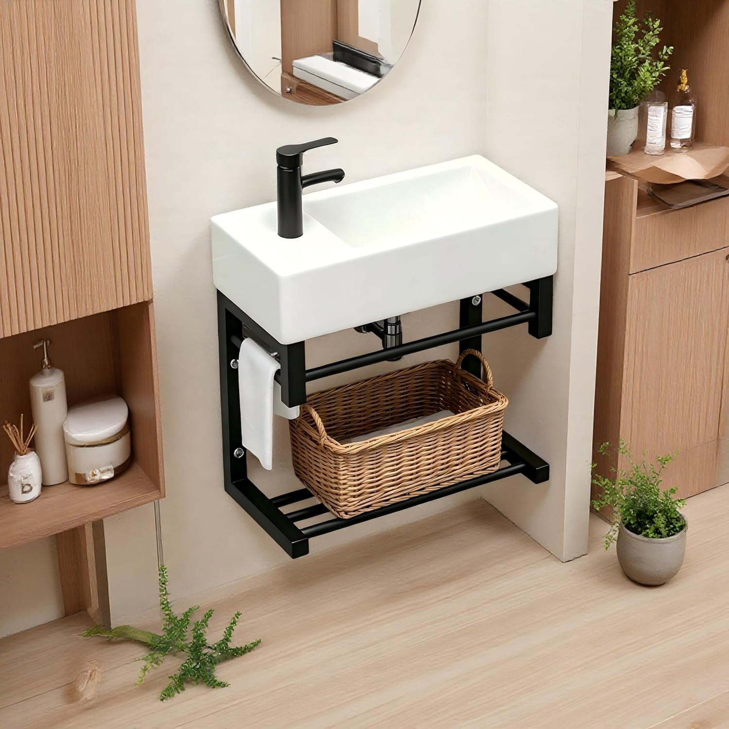 20-inch washbasin, wash sink, ultra-narrow corner, wall-mounted washbasin, wall-mounted, small size, small apartment, mini narrow edge
